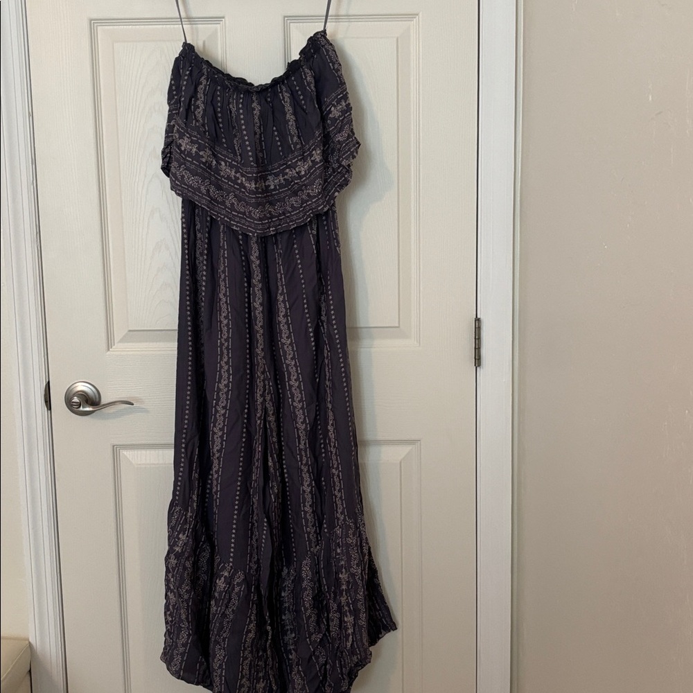 Japna Dark Purple Patterned Dress